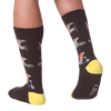 K.Bell Men's Traveling Dogs Crew Sock